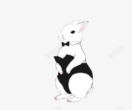 兔女郎png免抠素材_新图网 https://ixintu.com 兔女郎 兔子装 卡通 手绘 花花公子