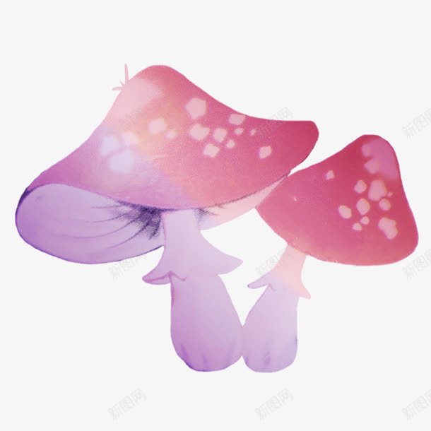 手绘红色小蘑菇图标png_新图网 https://ixintu.com 图标 手绘 红色 蘑菇