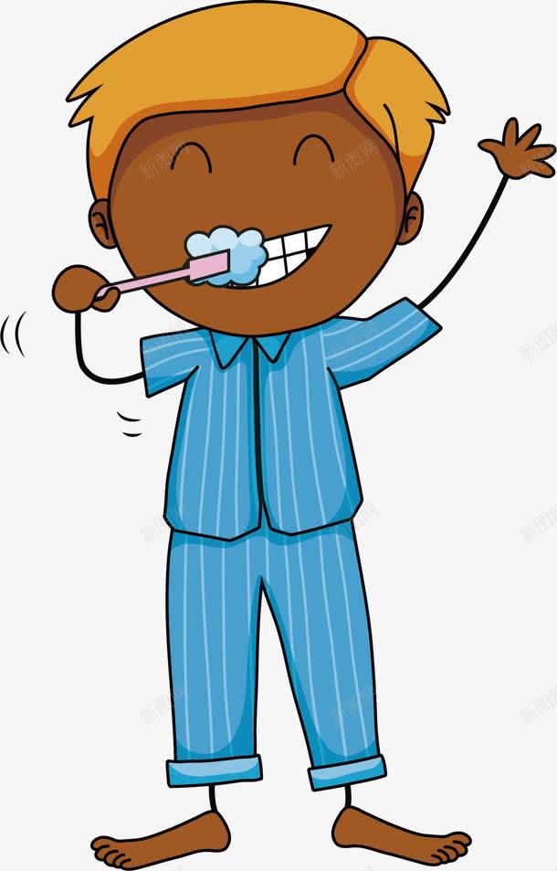 爱刷牙的好孩子png免抠素材_新图网 https://ixintu.com 个人卫生 刷牙 幼教 牙齿健康 矢量素材