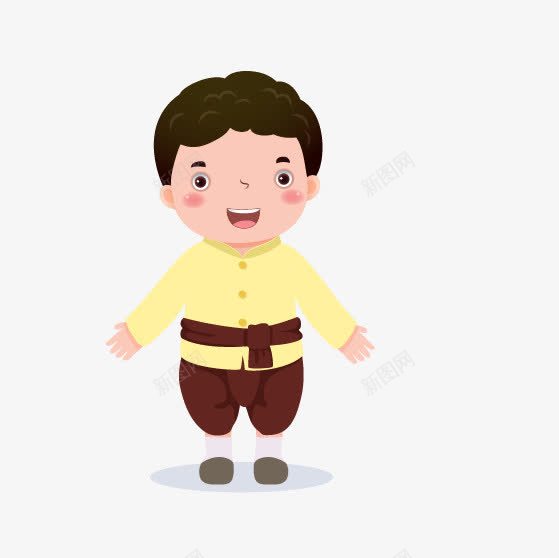 少数民族男生png免抠素材_新图网 https://ixintu.com 卡通男生 少数民族人物 少数民族男生
