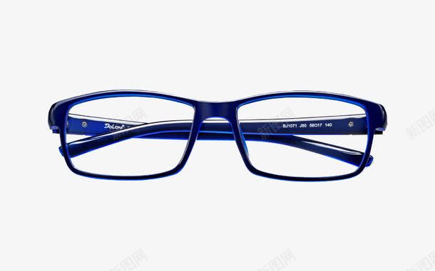 蓝色眼镜框png免抠素材_新图网 https://ixintu.com 眼镜框 知性眼镜框 蓝色眼镜框 配饰