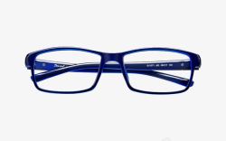 蓝色眼镜框素材