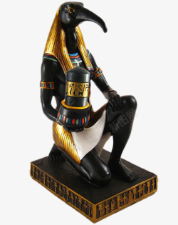 古埃及鹰头雕塑素材