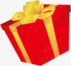 金色的礼物盒红色礼物盒双十二高清图片