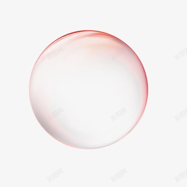 红色气泡png免抠素材_新图网 https://ixintu.com 干净 水元素 简约 透明