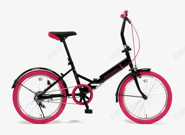 一辆红轮自行车png免抠素材_新图网 https://ixintu.com 交通工具 小自行车 红色自行车