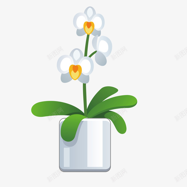 白色扁平化花朵元素矢量图ai免抠素材_新图网 https://ixintu.com 卡通 叶子 扁平化 插画 植物 环境 白色 花朵 矢量图