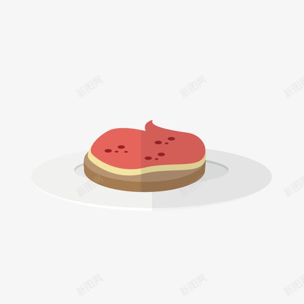 水果奶酪蛋糕png免抠素材_新图网 https://ixintu.com 奶酪 水果 盘子 红色 蛋糕