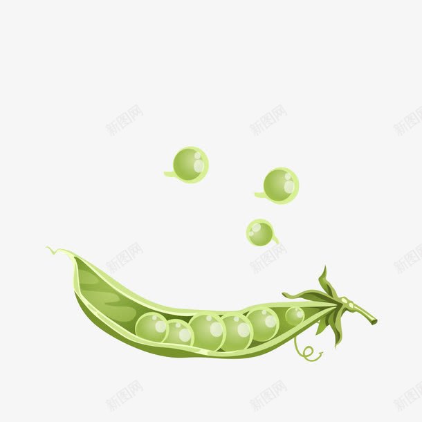 绿色的豆角png免抠素材_新图网 https://ixintu.com png图形 png装饰 绿色 蔬菜 装饰 豆角