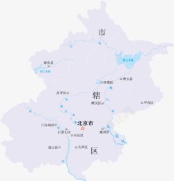 北京地区北京市地图高清图片