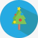 圣诞树圆形图标装饰png_新图网 https://ixintu.com 图标 圆形 圣诞树 装饰
