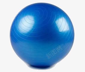 健身球png免抠素材_新图网 https://ixintu.com 健身 健身房 蓝色 锻炼