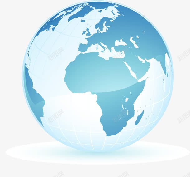 手绘印度洋png免抠素材_新图网 https://ixintu.com 印度洋 地球仪 手绘印度洋 蓝色地球