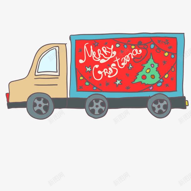 圣诞节汽车png免抠素材_新图网 https://ixintu.com png图形 交通 卡车 圣诞节 汽车 装饰