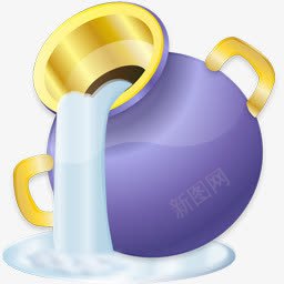 水瓶座星座Zodiacicons图标png_新图网 https://ixintu.com Aquarius Verseau Zodiac 星座 水瓶座