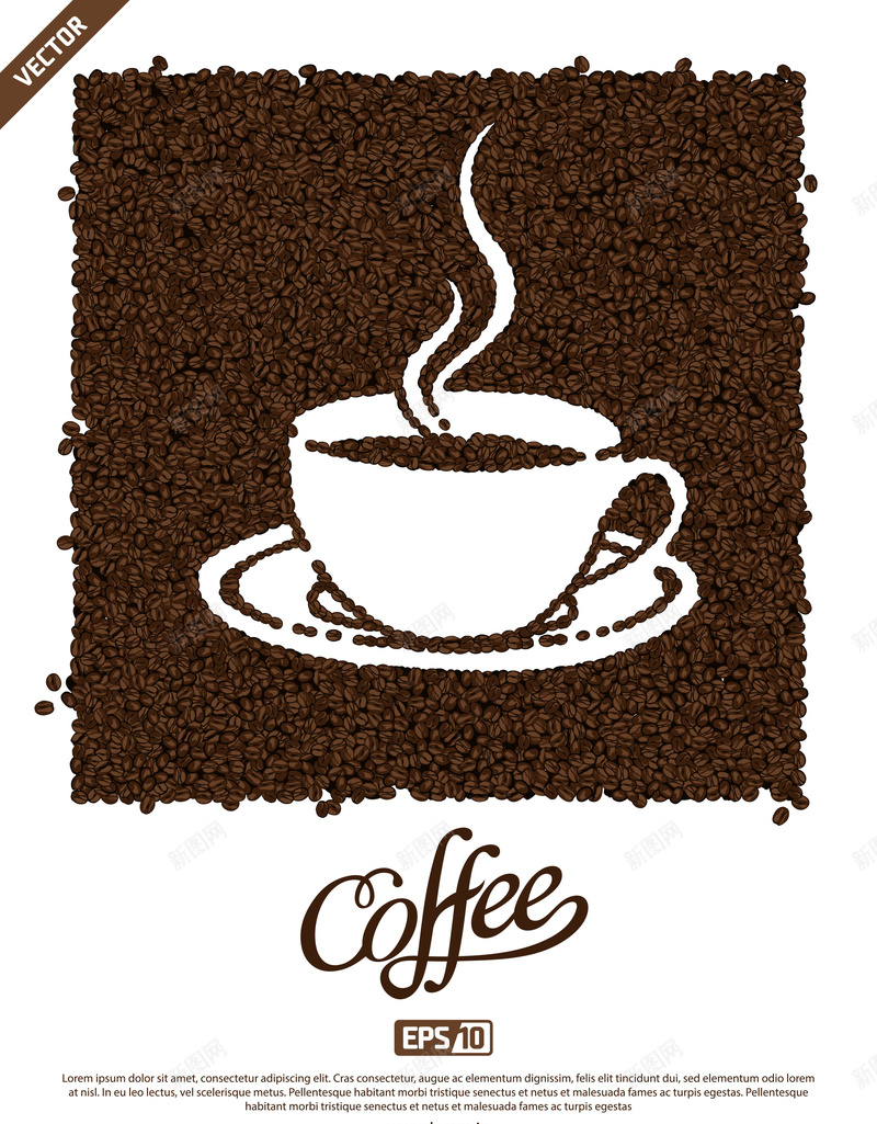 咖啡豆背景海报矢量图ai设计背景_新图网 https://ixintu.com 咖啡 咖啡色 咖啡豆 海报 素材 背景 褐色 矢量图