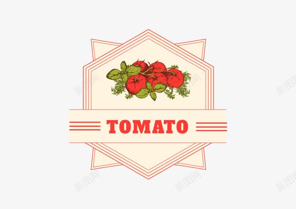 西红柿logo矢量图图标ai_新图网 https://ixintu.com 番茄 餐厅 饮食 矢量图