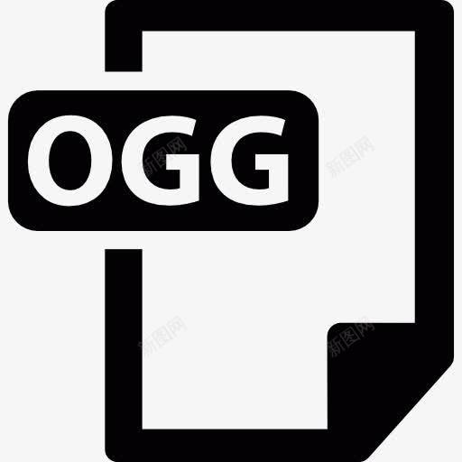 Ogg文件图标png_新图网 https://ixintu.com 多媒体 技术 文件 文件扩展名 档案