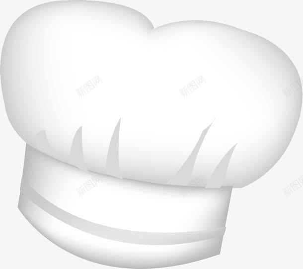白色厨师帽插图png免抠素材_新图网 https://ixintu.com 厨师帽 帽子 插图 服装配饰