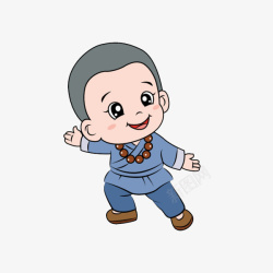 呆萌小和尚可爱的和尚高清图片