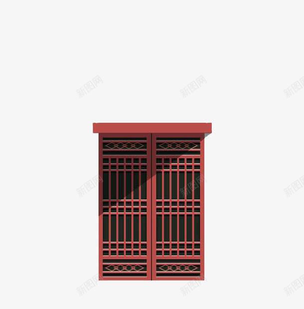 中国的窗户png免抠素材_新图网 https://ixintu.com 中国风 窗户 红色