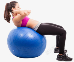 蓝色腹部腹部锻炼运动高清图片