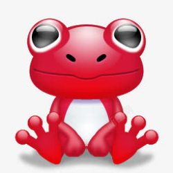 红色青蛙动物卡通素材