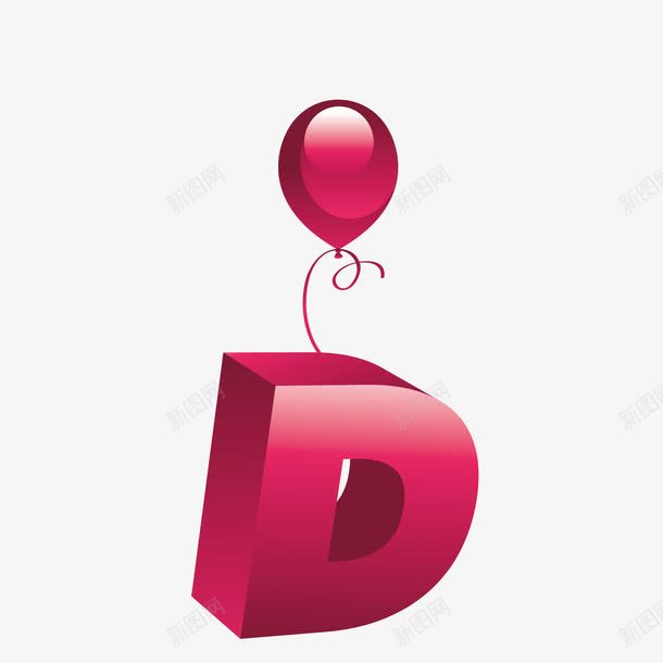 粉色立体字母Dpng免抠素材_新图网 https://ixintu.com D png图形 png装饰 字母 立体 粉色 装饰