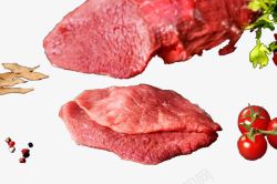 组合切肉片切好的新鲜肉高清图片