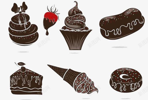 巧克力糕点png免抠素材_新图网 https://ixintu.com 巧克力 甜筒 糕点 蛋糕
