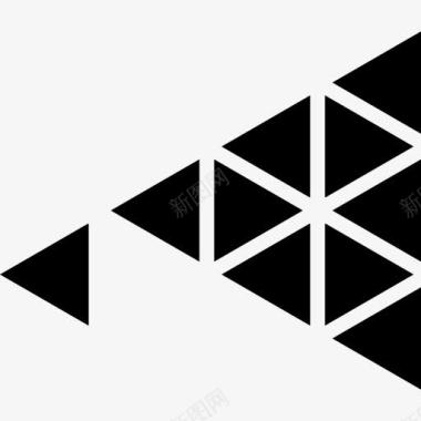 多边形的扩音器图标图标