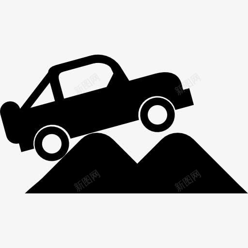 四轮驱动的车辆图标png_新图网 https://ixintu.com 山 登山车