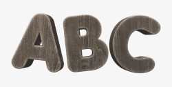 abc装饰灰色字母高清图片