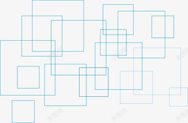 蓝色的方格png免抠素材_新图网 https://ixintu.com 方格 细线 蓝色