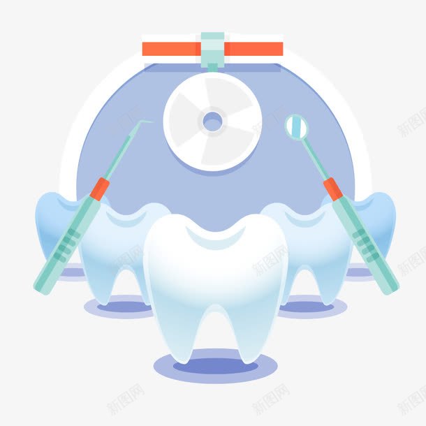 卡通牙医图形png免抠素材_新图网 https://ixintu.com 卡通 器材 图形 牙医 牙齿