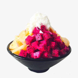 冰淇淋碗水果冰淇淋高清图片