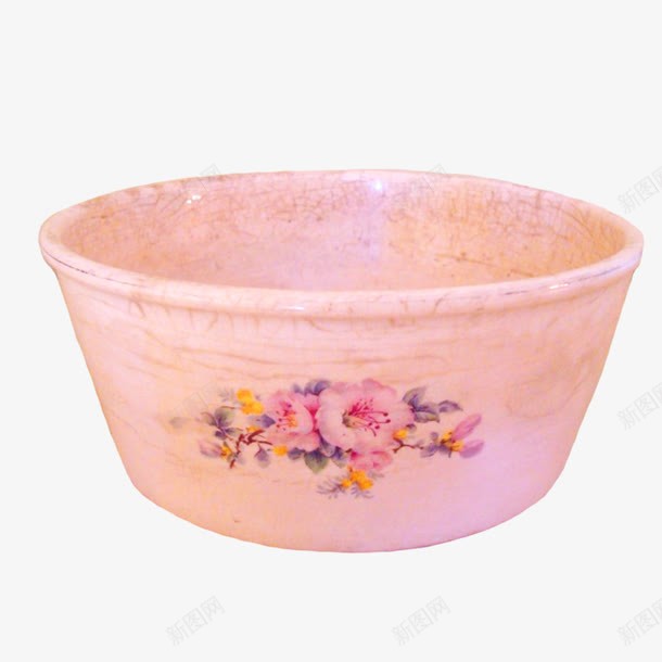 粉色脸盆png免抠素材_新图网 https://ixintu.com 做旧 复古 盆 粉色 脸盆
