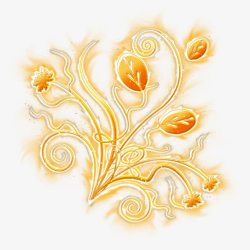金银财宝财富手绘花纹素材