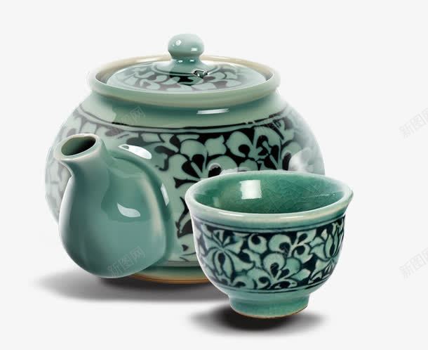 陶瓷茶具png免抠素材_新图网 https://ixintu.com 中国风 茶杯 陶瓷茶具