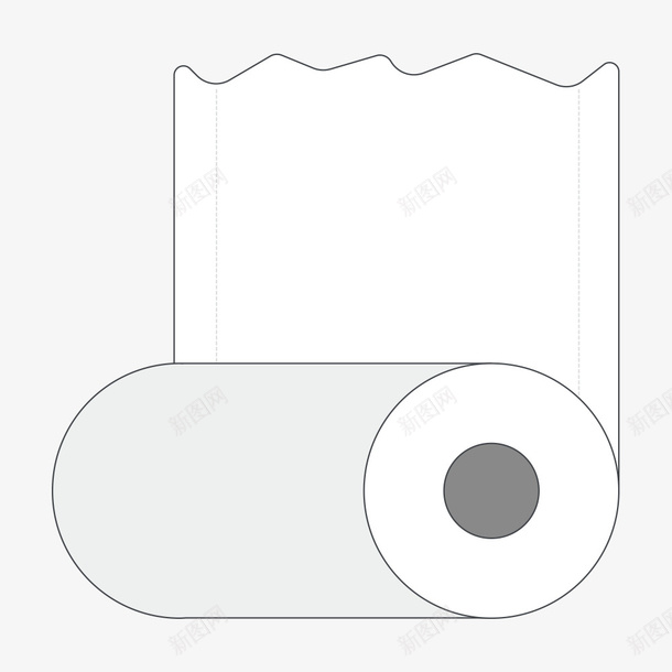 一卷卫生纸png免抠素材_新图网 https://ixintu.com png图形 png装饰 卫生纸 手纸 手绘 装饰