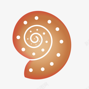 蜗牛壳图案图标图标