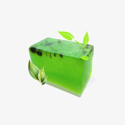绿茶透明手工皂素材