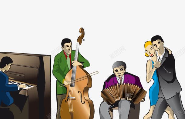 探戈乐团表演png免抠素材_新图网 https://ixintu.com png图片 乐器 免费png 免费png素材 卡通 卡通素材 合唱 团队 表演