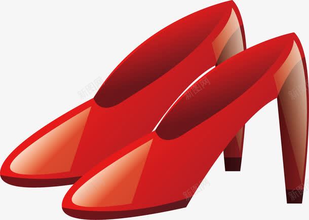 红色鞋子png免抠素材_新图网 https://ixintu.com 卡通 手绘 红色 鞋子
