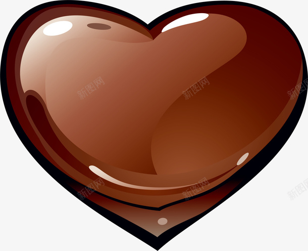 棕色爱心巧克力png免抠素材_新图网 https://ixintu.com 棕色巧克力 棕色爱心 爱心巧克力 美味巧克力 美食 食品