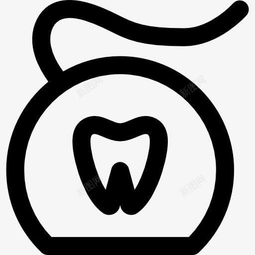 DentalFlosh图标png_新图网 https://ixintu.com 卫生 工具 牙医