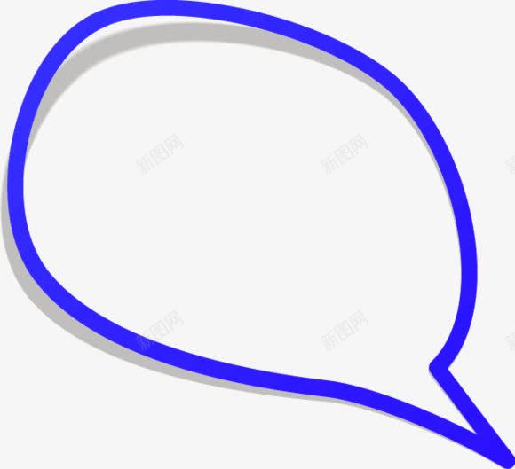 蓝色简约线条对话框边框纹理png免抠素材_新图网 https://ixintu.com 对话框 简约 线条 蓝色 边框纹理