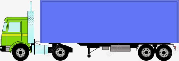 集装箱卡车png免抠素材_新图网 https://ixintu.com 卡车 集装箱 集装箱卡车
