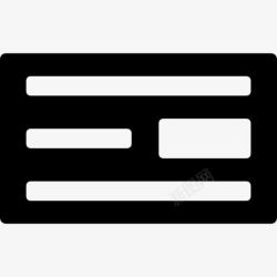 矩形的水平水平矩形线图标高清图片
