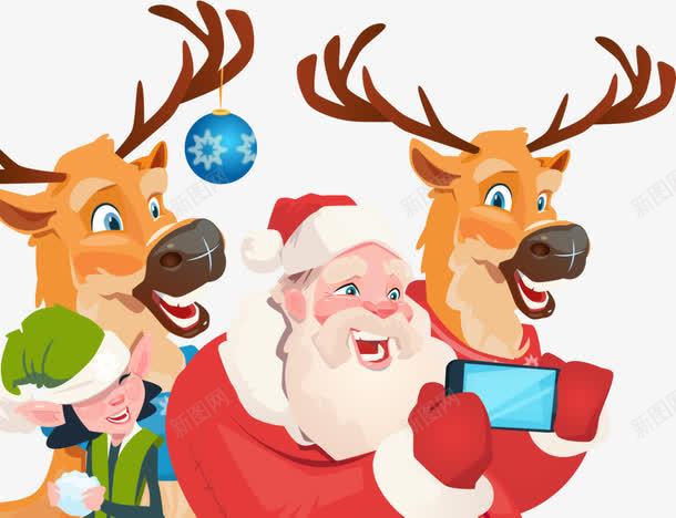 可爱的圣诞小鹿png免抠素材_新图网 https://ixintu.com 圣诞老人元素 圣诞节素材